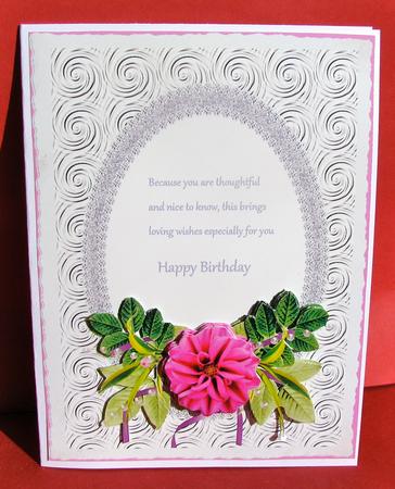 Closed Cup Rose and Pearls by Christine Pagan