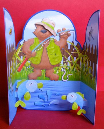 Gate Fold Pop Up Fishing by Christine Pagan