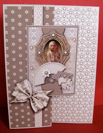 Heidi Cameo Fold Back Birthday Card by Christine Pagan