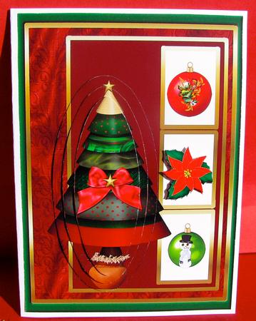 Christmas Tree and Flower by Christine Pagan