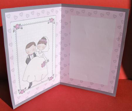 Mr and Mrs Wedding Card Insert by Christine Pagan