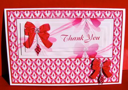 Gem Bow Thank You by Christine Pagan