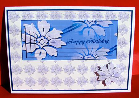Purple Glass Flower Pyramid and Decoupage by Christine Pagan