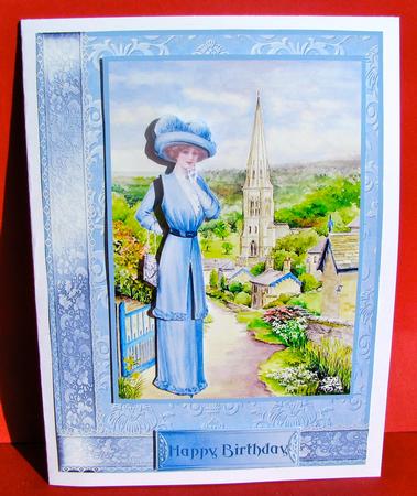 Lady Walking to Church by Christine Pagan