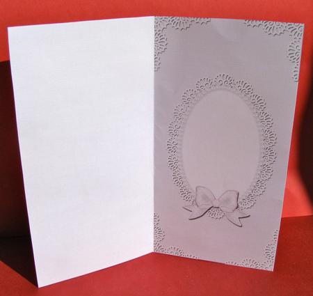 Dl Pearls and Lace Card Front or Insert by Christine Pagan