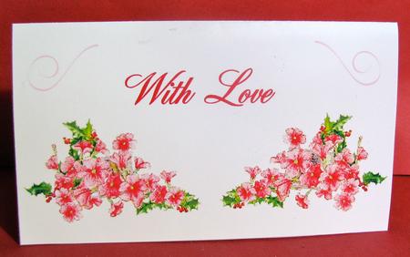 Christmas Bouquet Presentation Wallet by Christine Pagan