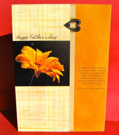 A5 Quick Make Traditional Father's Day Card by Christine Pagan