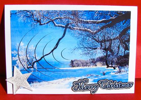 Snow on a Tree Oval Pyramids by Christine Pagan