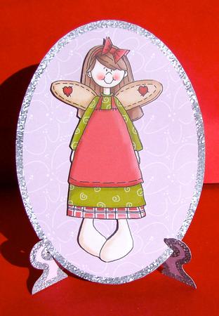 A Special Sister Christmas Plate Card by Christine Pagan