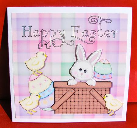 Easter Bunny in a Basket by Christine Pagan