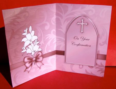 Confirmation Metallic Matching Insert 5 x 7 Portrait by Christine Pagan