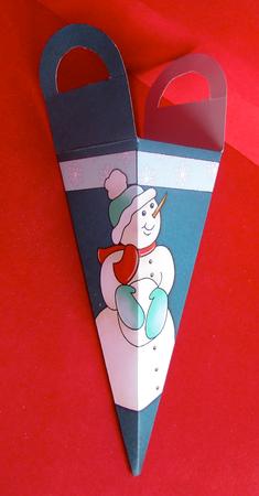 Cute Snowman Icicle Favor Box by Christine Pagan