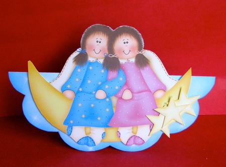 Angel Friends Forever - Wobble Card by Christine Pagan