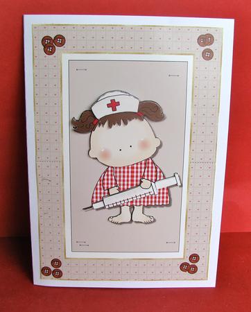 A Nurse's Prayer Spinner Card by Christine Pagan