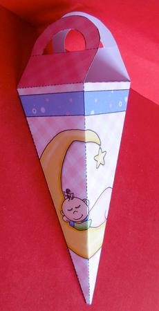 Baby Girl Icicle Favor Box by Christine Pagan