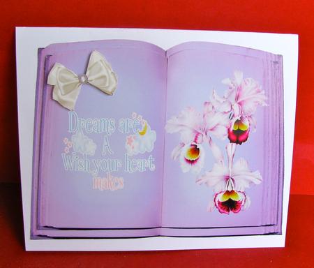 Dreams Are a Wish Your Heart Makes Book Card by Christine Pagan