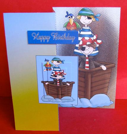 Pirate Pete Happy Birthday Well Done Thank You by Christine Pagan