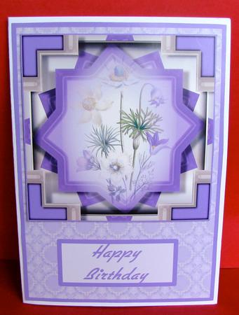 Garden Flowers on Purple by Christine Pagan