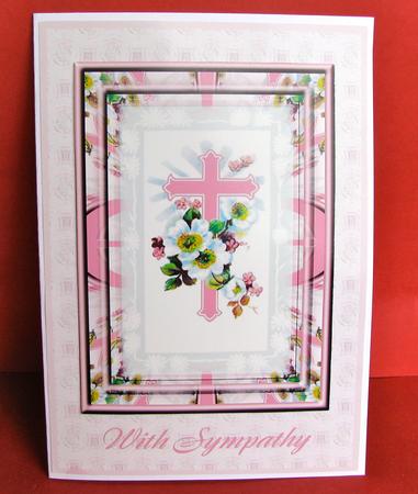 Pink Cross Sympathy by Christine Pagan