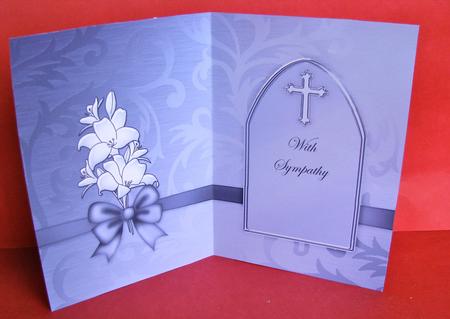 Sympathy Metallic Greeting Matching Insert 5 x 7 Portrait by Christine Pagan