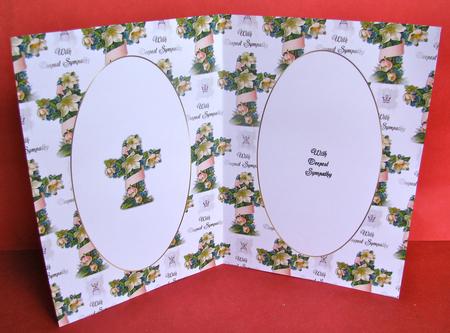 Vintage Floral Sympathy Cross 1 Insert by Christine Pagan