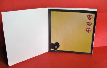 Elegant Hearts Matching 8 x 8 Insert Panel and Greetings by Christine Pagan