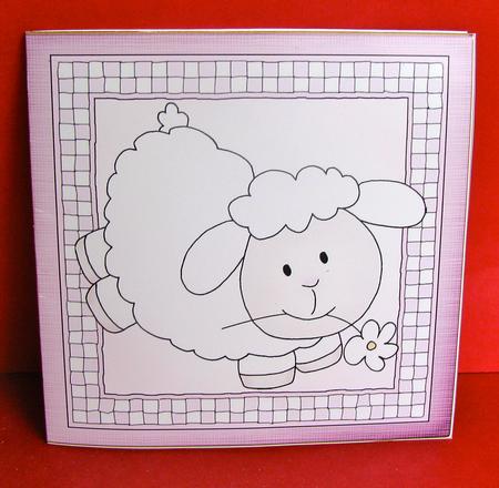 Little Lamb Cut and Fold Card by Christine Pagan