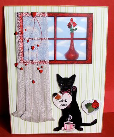 Cat with Love by Christine Pagan