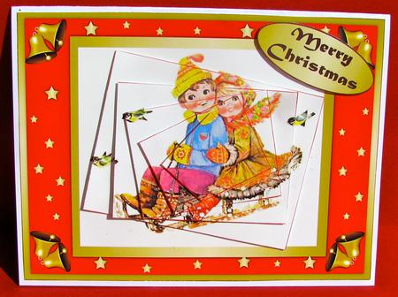 Christmas Fun with the Sleigh Spiral Pyramid by Christine Pagan