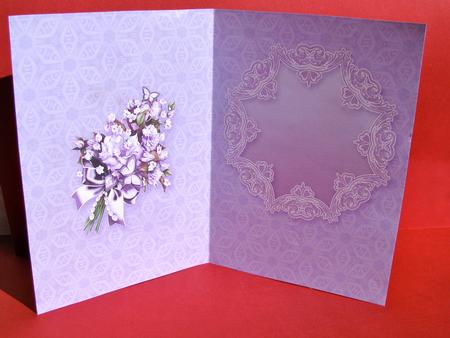Vintage Lilac Roses Bouquet in a Frame Matching A5 In by Christine Pagan