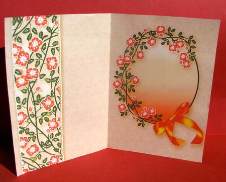 Peaches and Cream Pomander Bouquet Matching A5 Insert by Christine Pagan