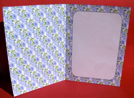 Blue Petunia Insert by Christine Pagan