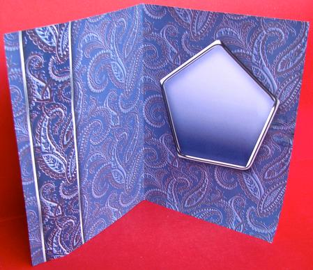 Classic Blue Car in a Frame Matching A5 Insert by Christine Pagan