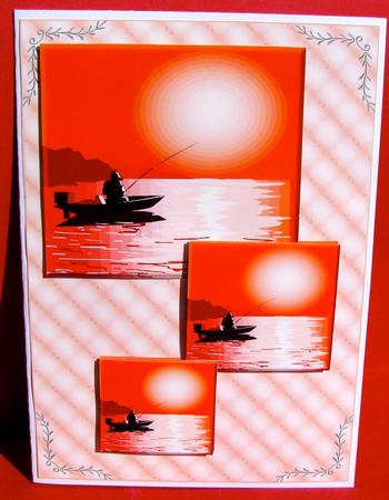Fishing at Sunset Toppers by Christine Pagan