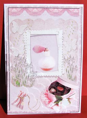 Perfume and Chocolate Wavy Corner Stacker by Christine Pagan