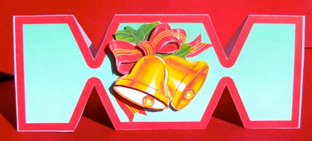 Christmas Bells Cracker Card by Christine Pagan