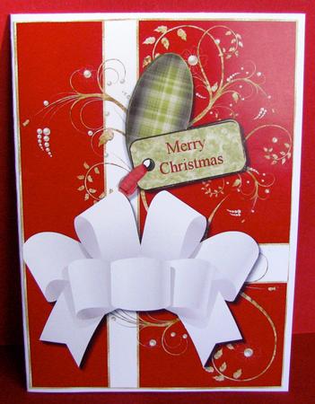 Christmas Package Card Topper by Christine Pagan