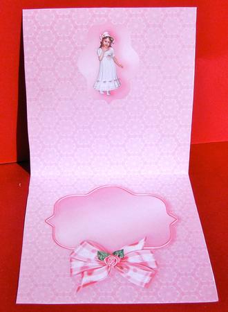 Pretty Girl in a Lace Dress Matching 5”x5” Insert by Christine Pagan