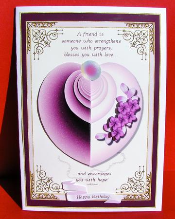 Prayers, Love, Hope Card Topper by Christine Pagan