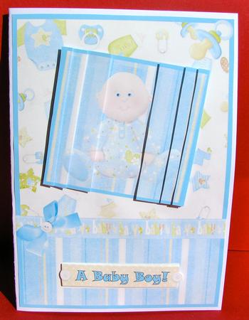 Beautiful Baby Boy Verse Side Stacker Design by Christine Pagan
