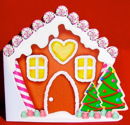 Gingerbread House Shaped Card by Christine Pagan