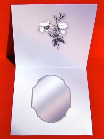 Monochrome Roses Matching 5” x 5” Insert by Christine Pagan