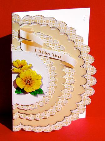 Autumn Blessings Scalloped Edge Card by Christine Pagan