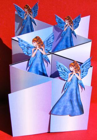 Blue Angel Cascade Card Kit by Christine Pagan