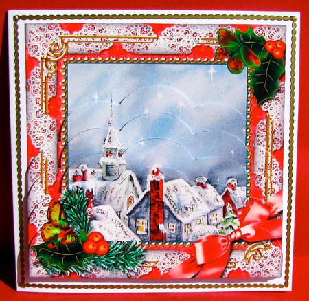Rooftops Holly One Edge Scallop Bottom Stacker by Christine Pagan