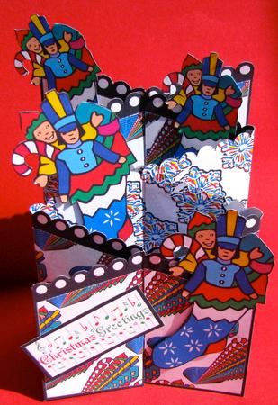 Xmas Stocking Cascade Card Kit by Christine Pagan