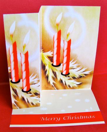 Stand Up Card Candles in the Wind by Christine Pagan