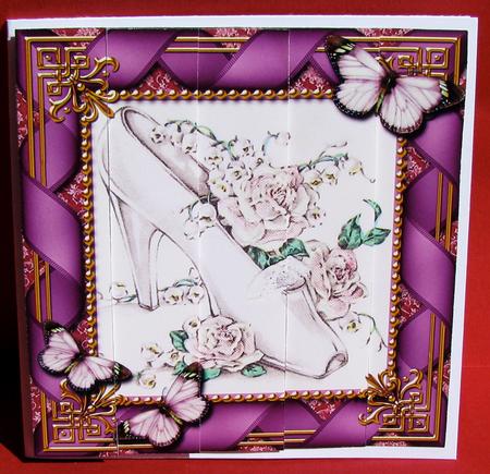 Wedding Shoe One Edge Side Stacker by Christine Pagan