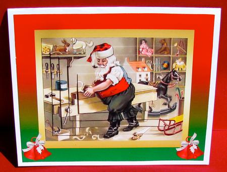 Santa's Making Toys Pyramid by Christine Pagan