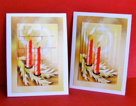 Alight at Night Christmas Candles Christmas Cheer. by Christine Pagan